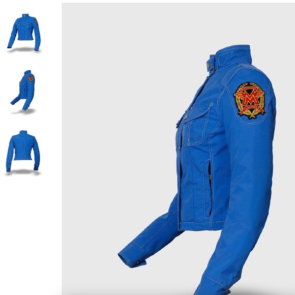 MATCHLESS RACEFARER 115TH CELEBRATION LADIES' BLOUSON, royal - Picture 4 of 5